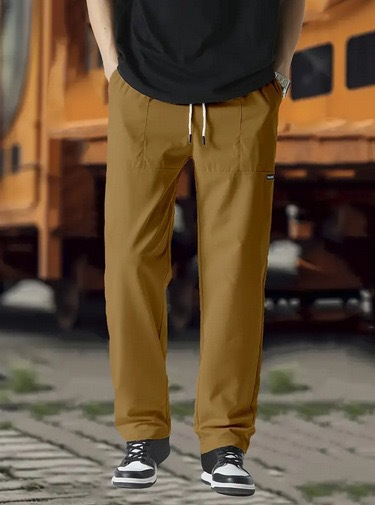 Moderne herre joggebukser som kombinerer stil, komfort og funksjonalitet.