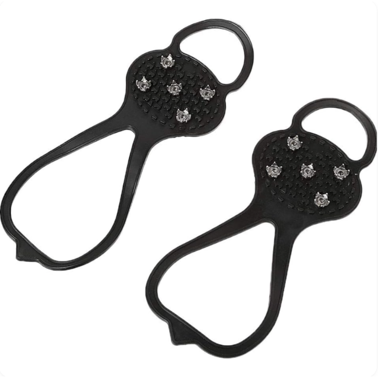 Sikre isbrodder for sko, gir optimalt grep på is og snø. Essential sklisikring for trygge vintergåturer.