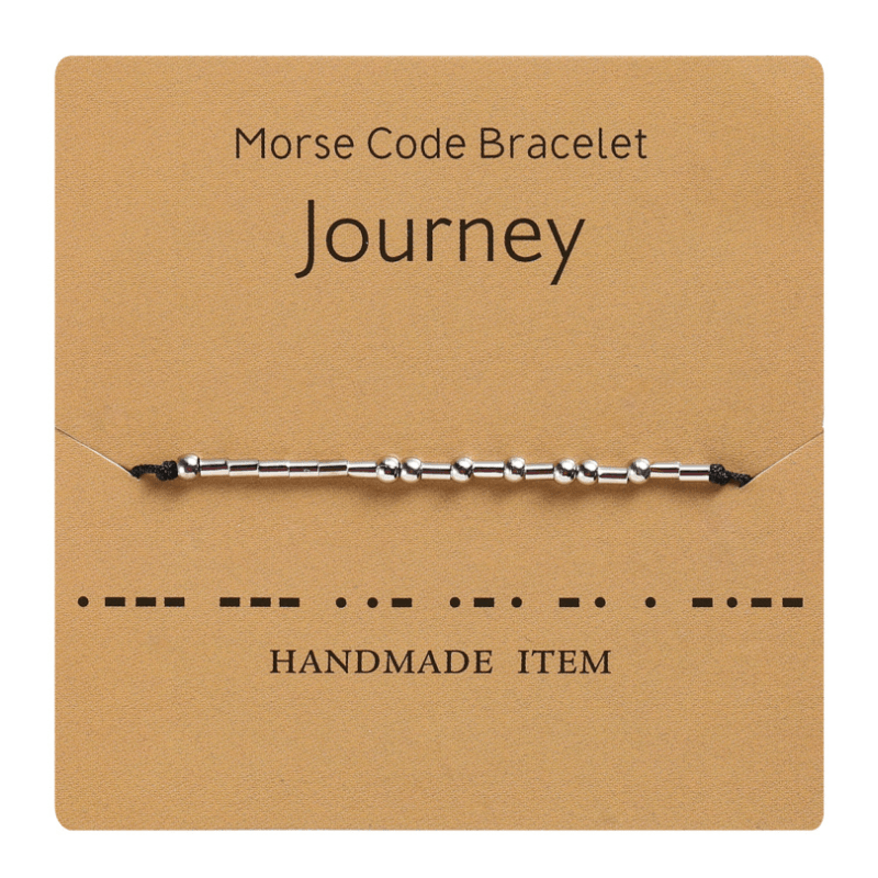 Kobber morsekode armbånd, unisex, en unik gave for kjærlighet eller vennskap.