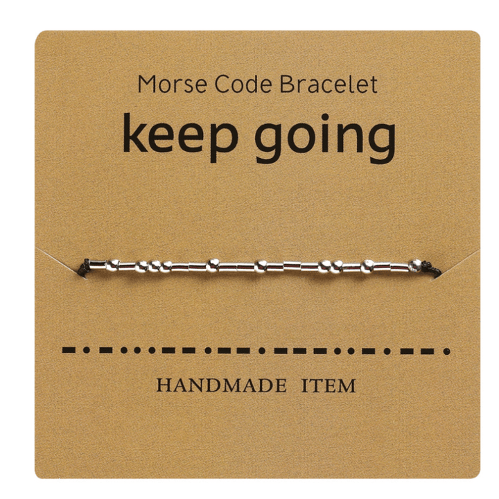 Kobber morsekode armbånd, unisex. Legg til en hemmelig touch til antrekket.