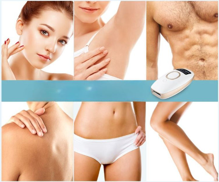 Opplev profesjonell, permanent hårfjerning hjemme med dette unisex IPL apparatet. Gir langvarig glatt hud.