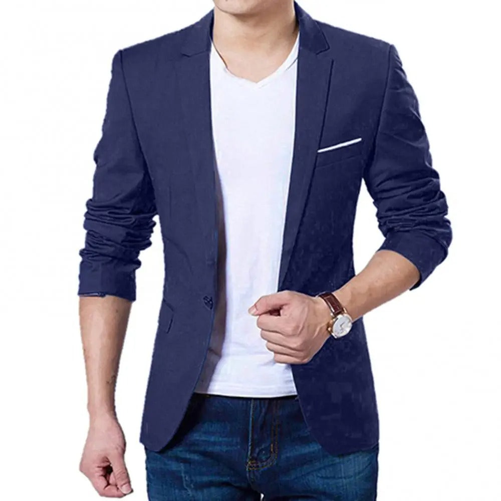Menns stilrene blazer for business og elegant hverdagsbruk, kombinerer skarp stil med komfort.