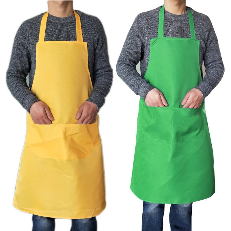 Unisex vanntett forkle for all matlaging. Passer for baking, grilling, og generelt kjøkkenarbeid. Enkel å tørke av.