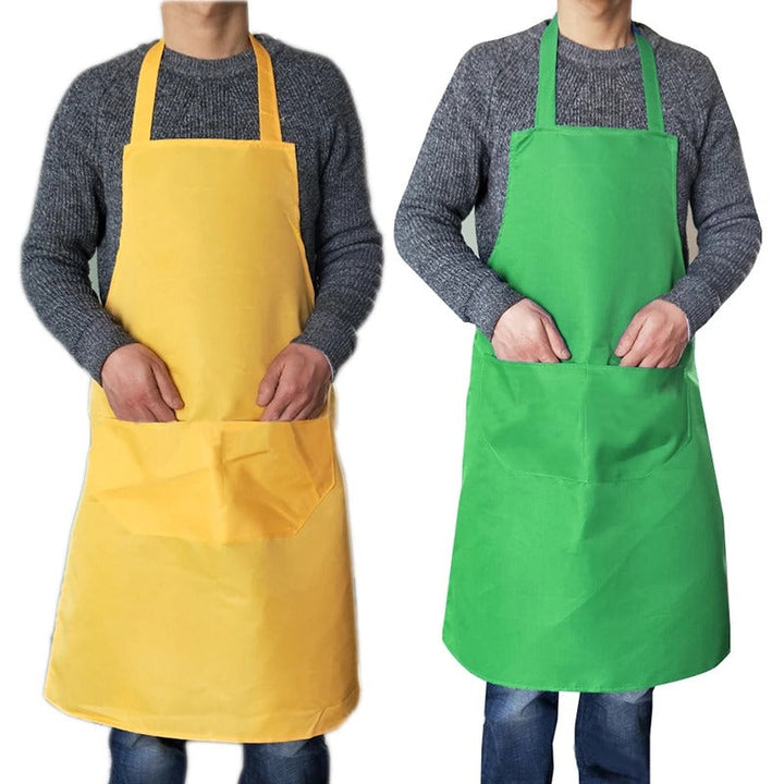Unisex vanntett forkle for all matlaging. Passer for baking, grilling, og generelt kjøkkenarbeid. Enkel å tørke av.