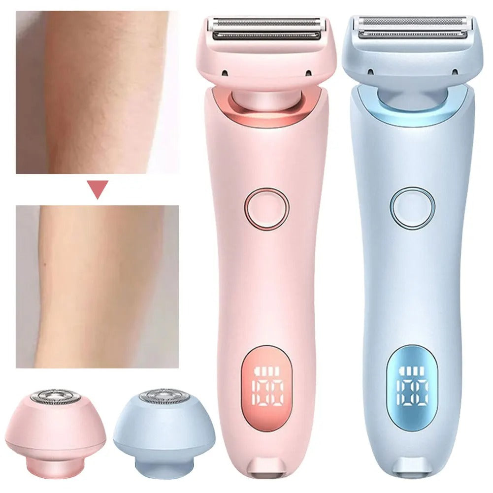 Reisesikker 2-i-1 epilator og barbermaskin for effektiv hårfjerning og glatte bein.