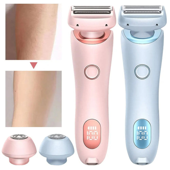 Reisesikker 2-i-1 epilator og barbermaskin for effektiv hårfjerning og glatte bein.