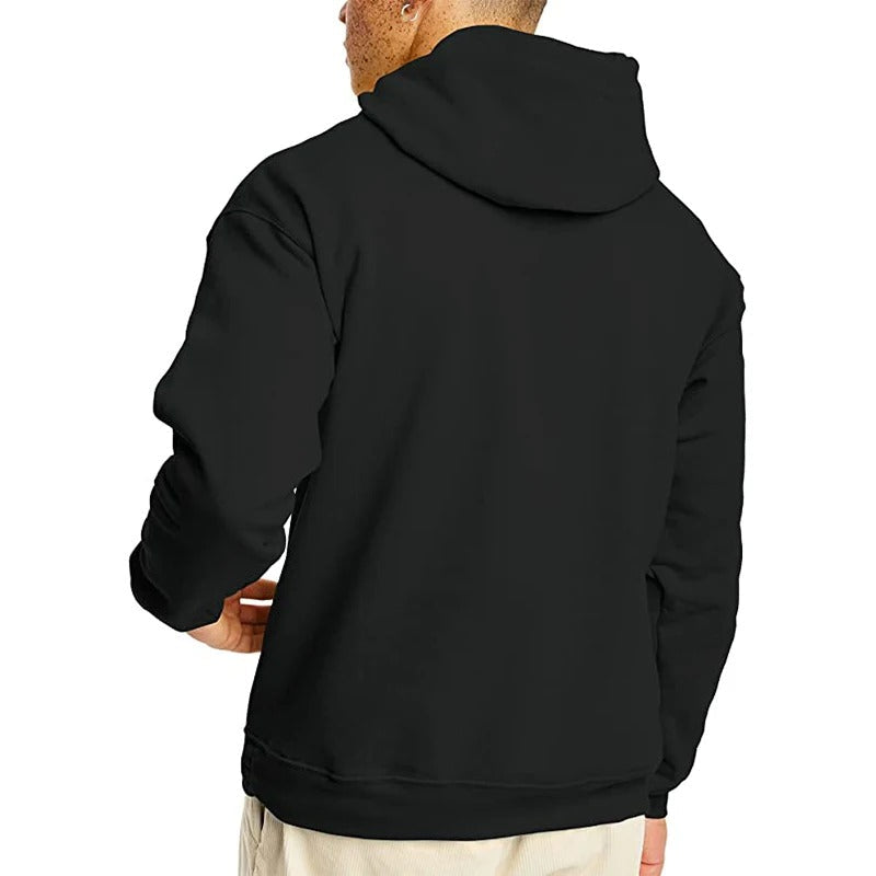 Myk og behagelig oversize herregenser med hette, et stilrent valg for hverdag og avslappet casual mote.