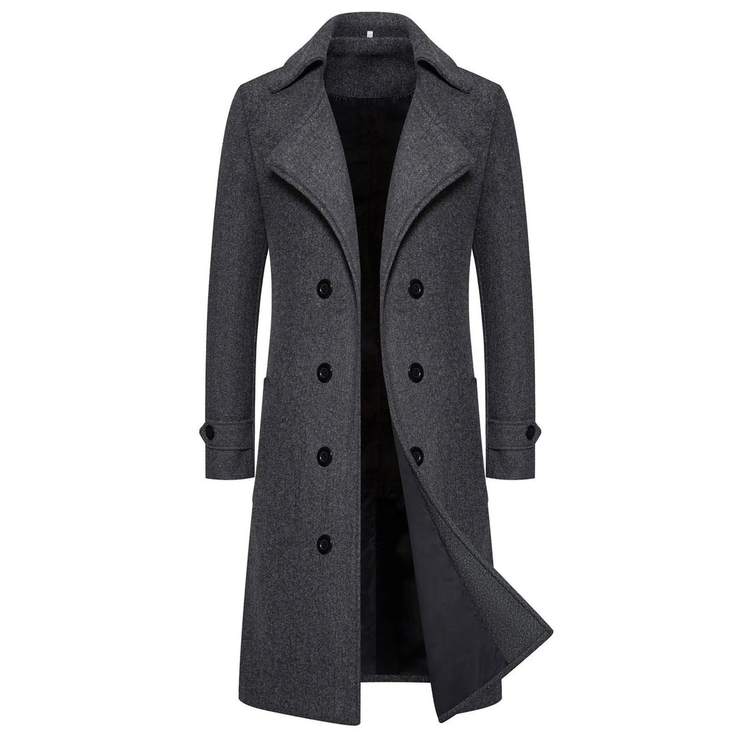 Slim fit trenchcoat for menn i tidløs stil. Elegant jakke og vindjakke for den motebevisste.