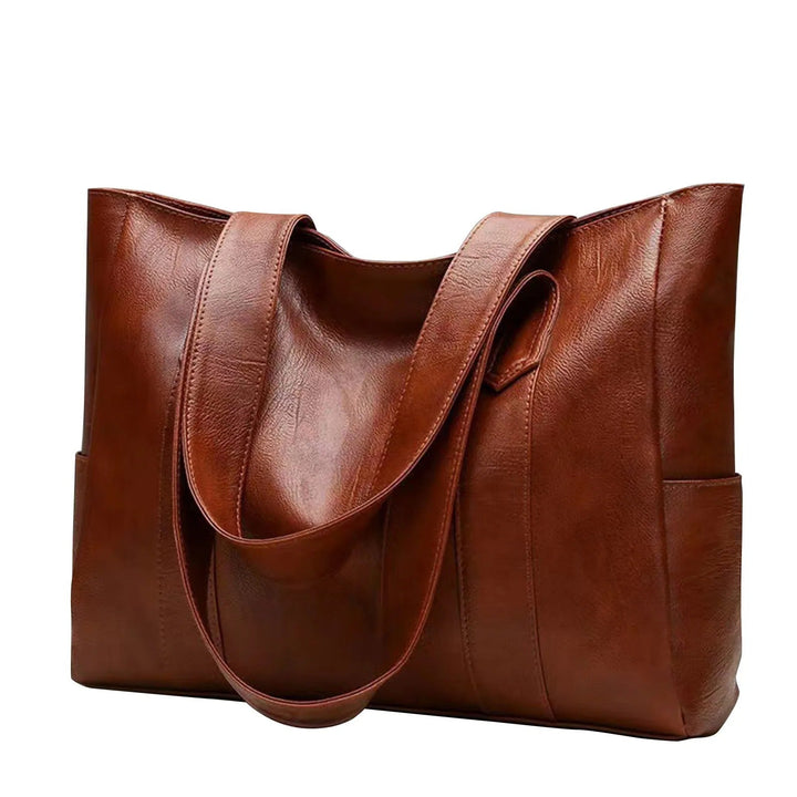 Elegant vintage skulderveske for kvinner med stor kapasitet, perfekt for daglig bruk.