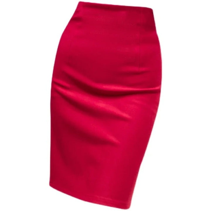 Elegant formelt blyantskjørt for kvinner, med høy midje og stretch, ideelt for kontor og mote.