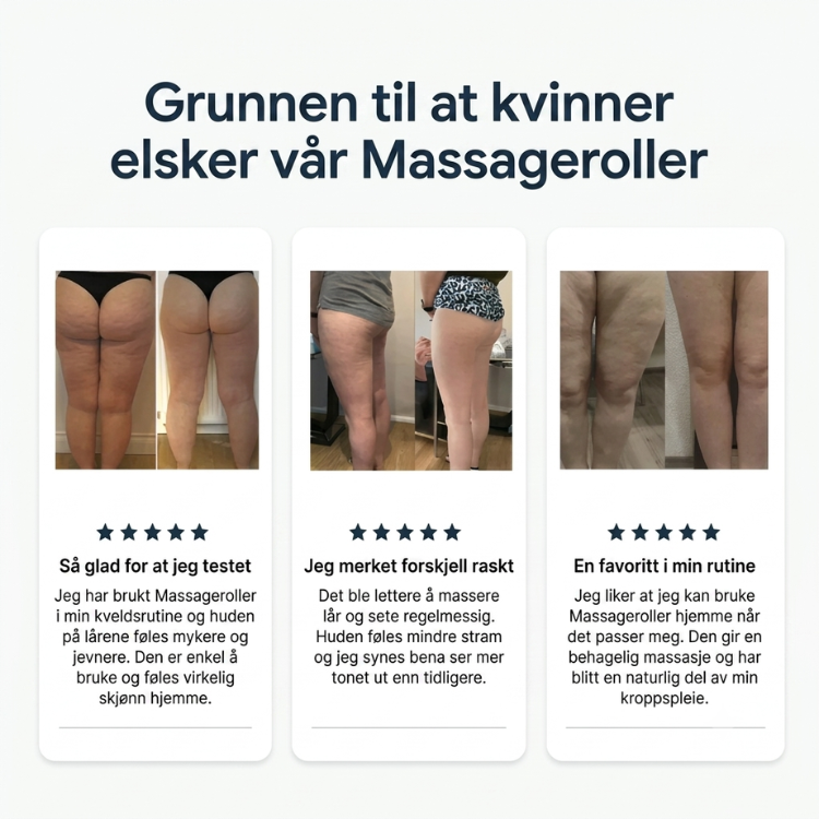 Vibrasjonsmassasjerulle elektrisk med ergonomisk design, effektiv for muskelmassasje og hudpleie.