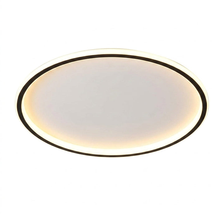 Moderne skandinavisk LED-taklampe. Elegant, rund takbelysning for stue og soverom.