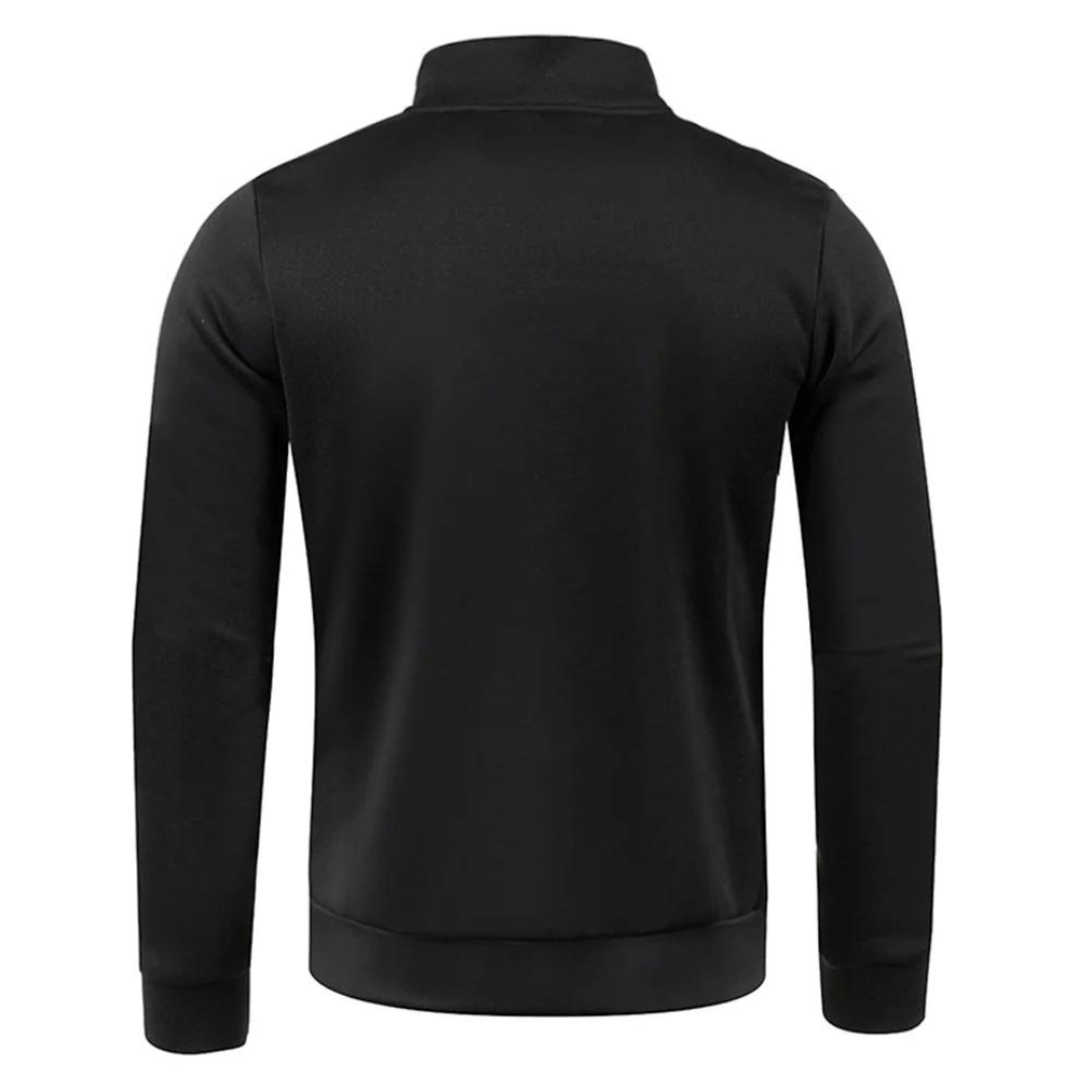 Herregenser med halv glidelås, en komfortabel og stilfull pullover. Ideell som hverdagsklær og varm vintergenser.