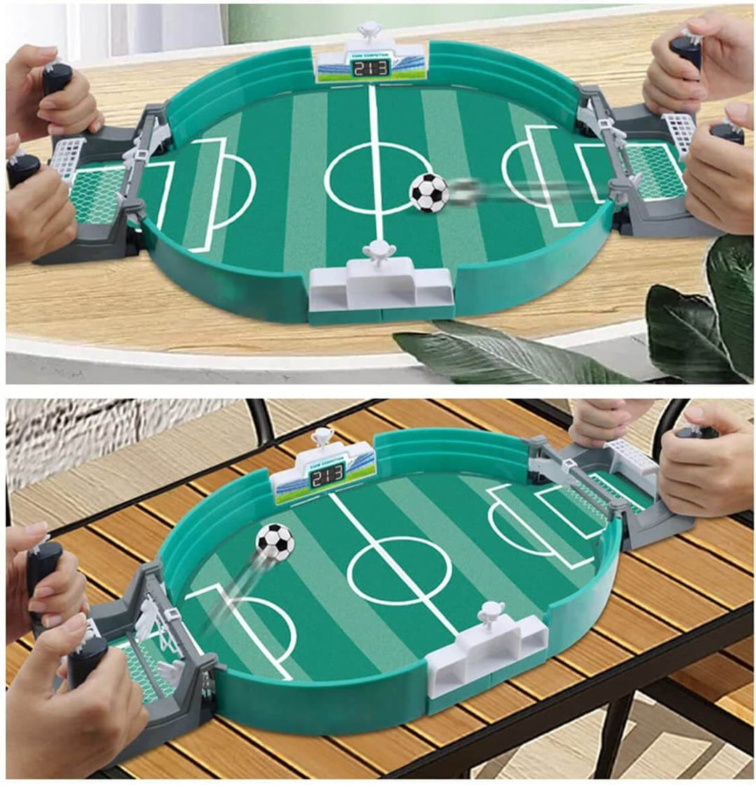 Gaveidé: Miniatyr bordfotballspill for barn. Timevis med innendørs underholdning og familiespill.
