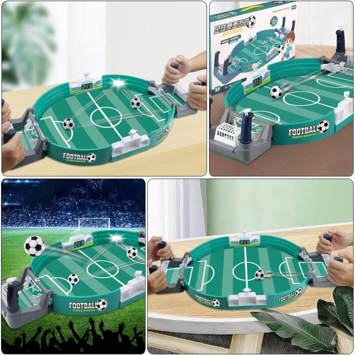 Forbedre koordinasjon med dette miniatyr bordfotballspillet. Morsomt barnespill for aktive dager.
