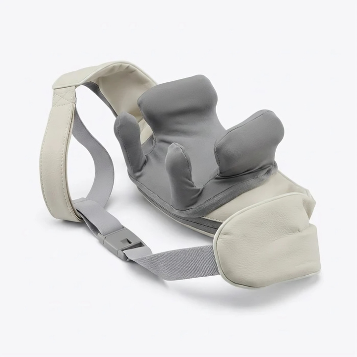 Lindrende nakkemassasjeapparat med varme. Trådløst design for enkel bruk hjemme og på farten for alle.