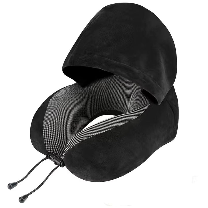 Premium U-formet memory foam reisepute, perfekt for fly og tog. Gir komfortabel nakkestøtte på farten.