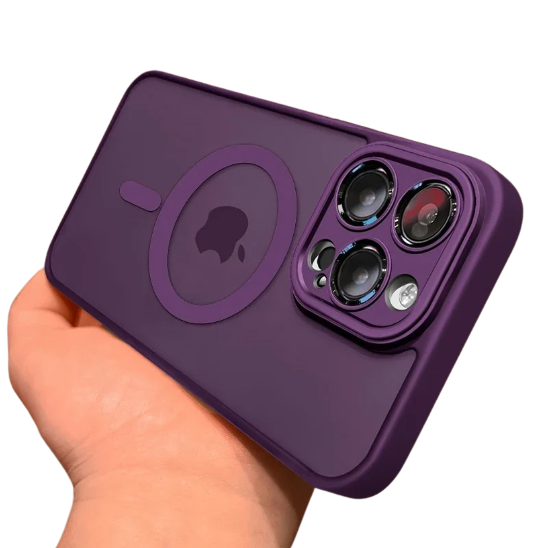 Slitesterkt støtsikkert iPhone 12 deksel, magnetisk og matt finish.