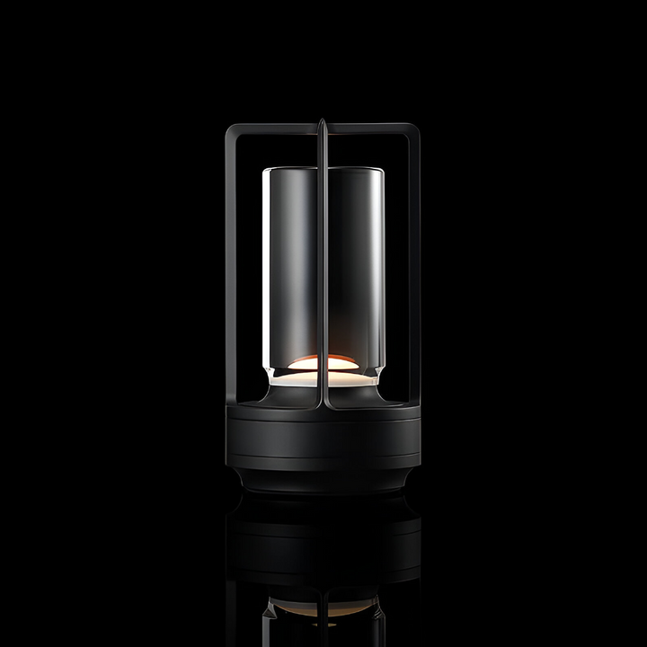 Elegant LED stemningslys, vanntett bordlampe, dimmbar og oppladbar, ideell for uterom og hagefester.
