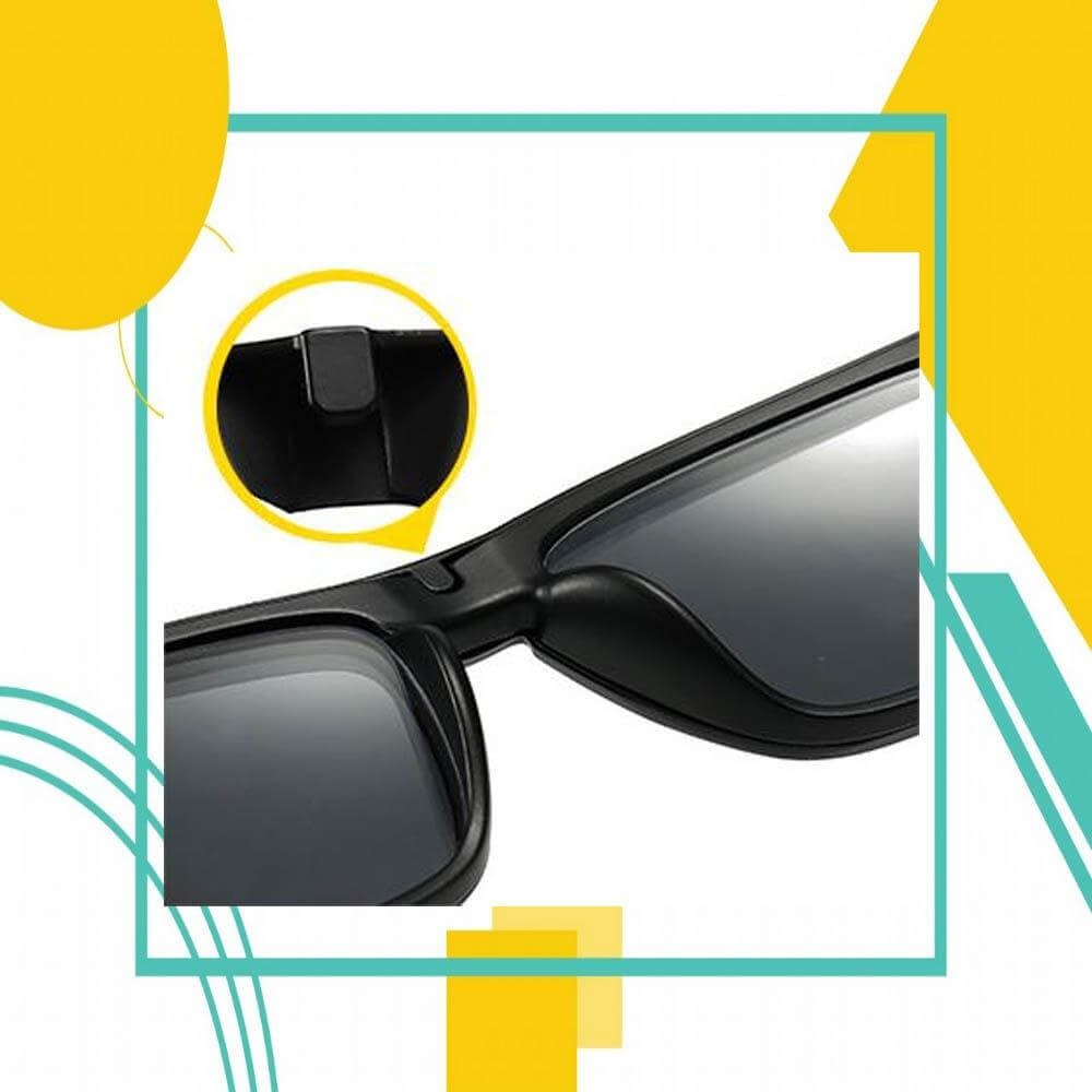 Fleksible reisebriller: Unisex magnetiske clip-on solbriller med polarisert UV400 beskyttelse.