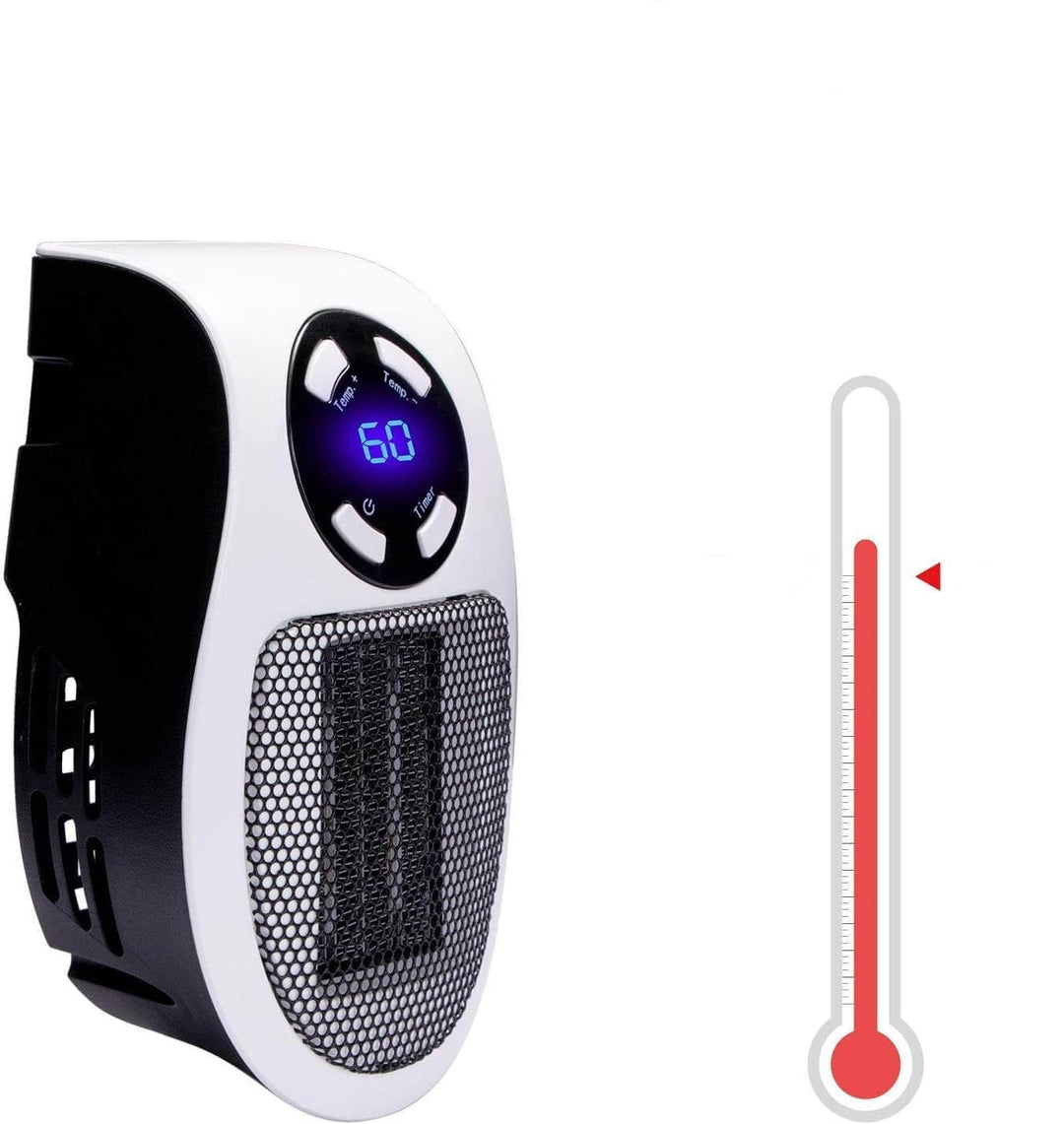 Energieffektiv mini varmeovn, perfekt for personlig oppvarming på vinteren.