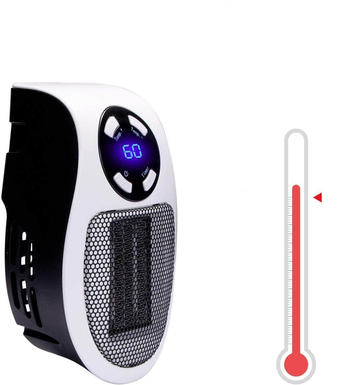 Energieffektiv mini varmeovn, perfekt for personlig oppvarming på vinteren.