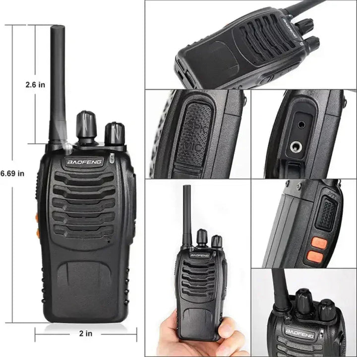 Pålitelig utendørs walkie-talkie med USB-lading for sikker kommunikasjon under camping og eventyr.