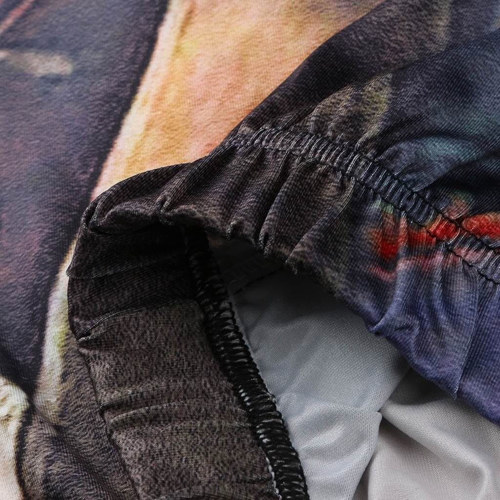 Trendy retro tie-dye bukser for kvinner, høy midje og behagelig stretch for alle anledninger.