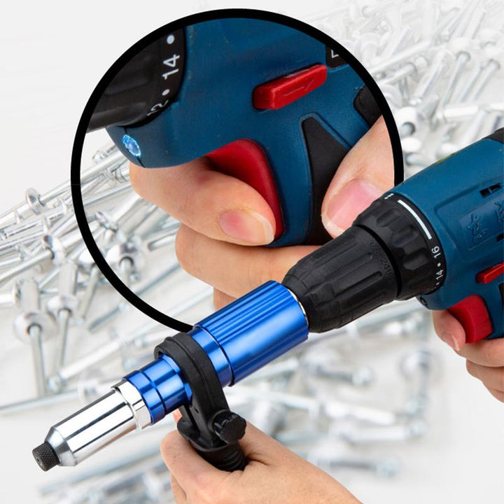 Allsidig boremaskin adapter for naglepistol, kompatibel med ulike naglestørrelser for håndverk.
