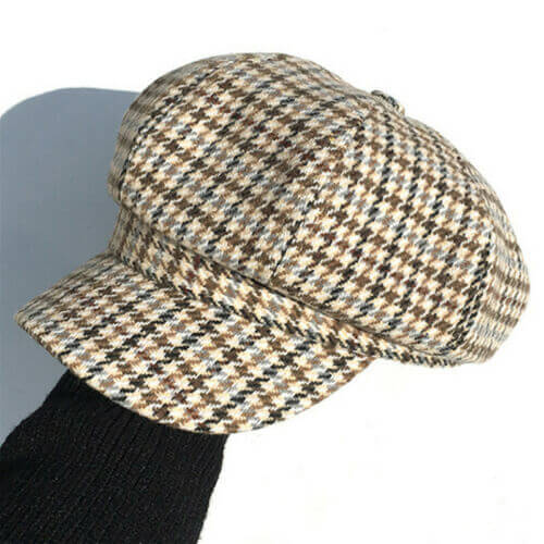 Justerbar Boston Scally Cap for dame, et moteriktig hodeplagg i klassisk stil.
