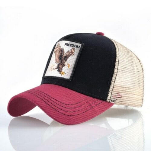 Justerbar unisex baseballcap i streetwear-stil med Frihet ørn-logo. Perfekt tilbehør for frihet og mote.