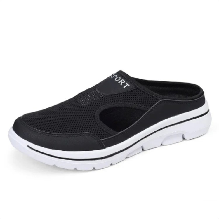 Moderne unisex sandaler i lett design for sommer. Støtdempende såle for aktiv fritid og ergonomisk fotpleie.