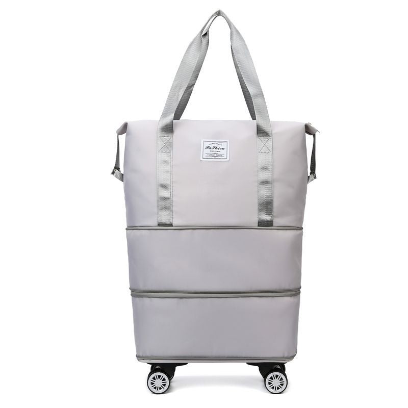 Slitesterk kvinner bag i vanntett oxford stoff, stor kapasitet for reise og gym.