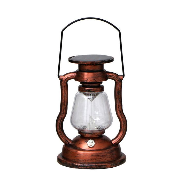 Vintage-inspirert solcelle LED lampe i parafinlampe-design. Unik hagebelysning.