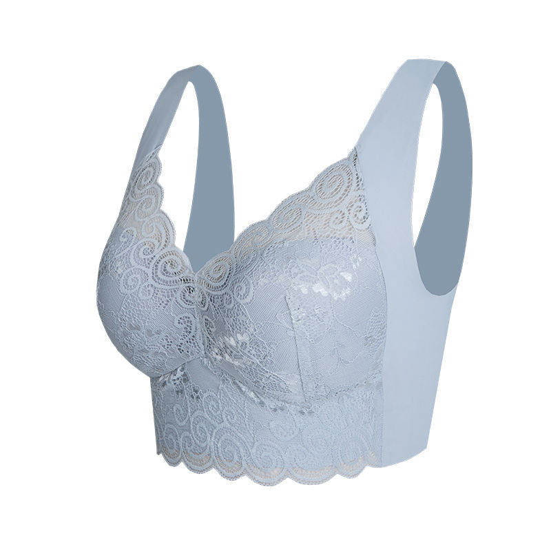 Nylon blonde push-up BH, trådløs og komfortabel for enhver anledning.