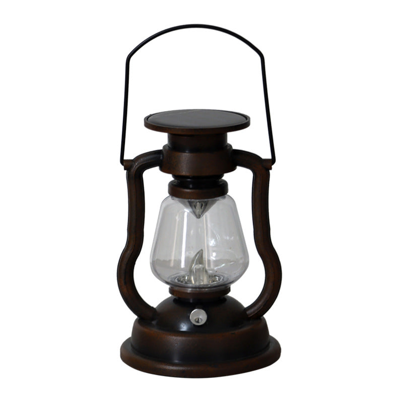Klassisk retro solcelle LED parafinlampe. Perfekt for utendørs stemning og dekor.