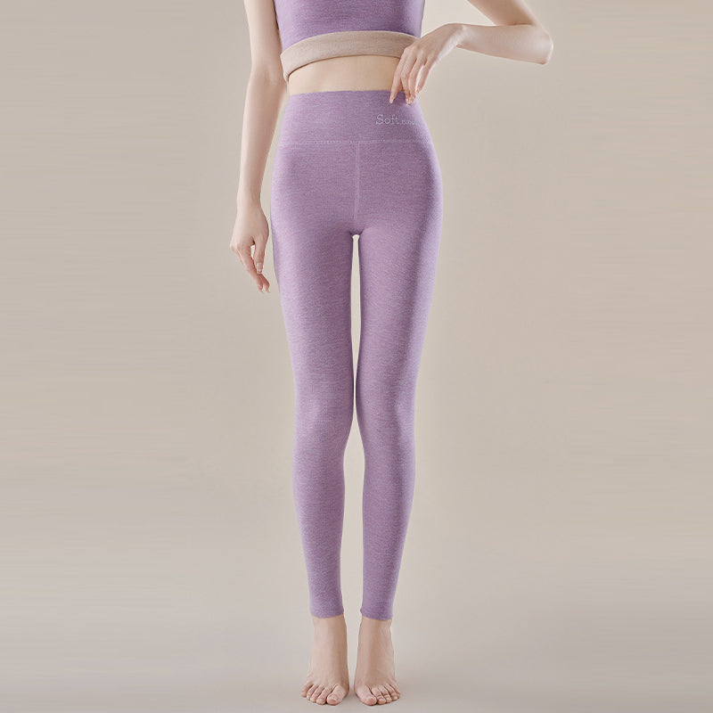 Dameleggings med høy midje, tykke og varme for optimal komfort og støtte i kulden.