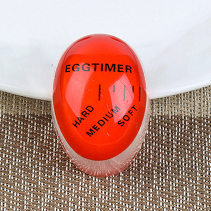 Kjøkkenutstyr i resin: fargeskiftende eggtimer som garanterer perfekt kokte egg uten stress.