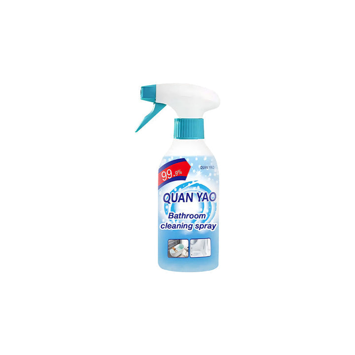 Multifunksjonell baderomsspray renser fliser, speil og vask effektivt og glansfullt.