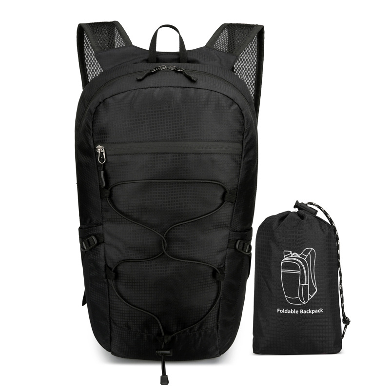Elegant sammenleggbar ryggsekk, unisex, ideell for shopping og byferier.