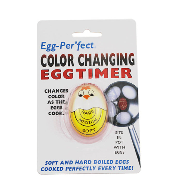 Smart fargeskiftende eggtimer av resin, viser eggenes kokestatus visuelt og enkelt.