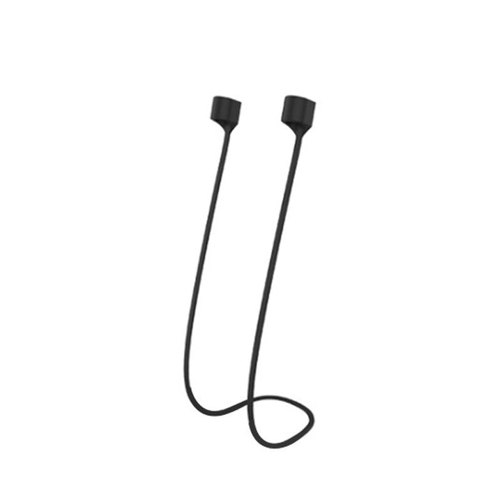 Funksjonell Airpods nakkestropp med magneter. Holder øreproppene festet rundt halsen.