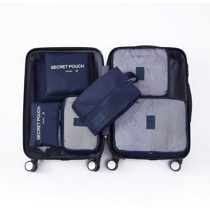 Hold orden på reisen med dette organisering settet. Vanntett polyester for klær og bagasje sortering.