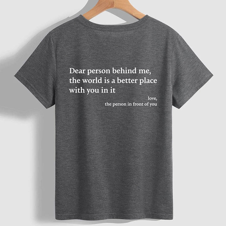 Elegant 'You Are Enough' t-skjorte, perfekt for kvinner som søker komfort og stil.