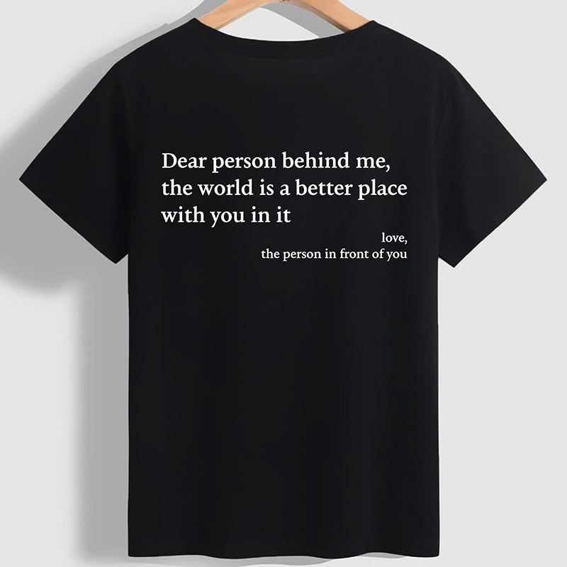 Komfortabel 'You Are Enough' t-skjorte i allsidig design, perfekt for hverdag.