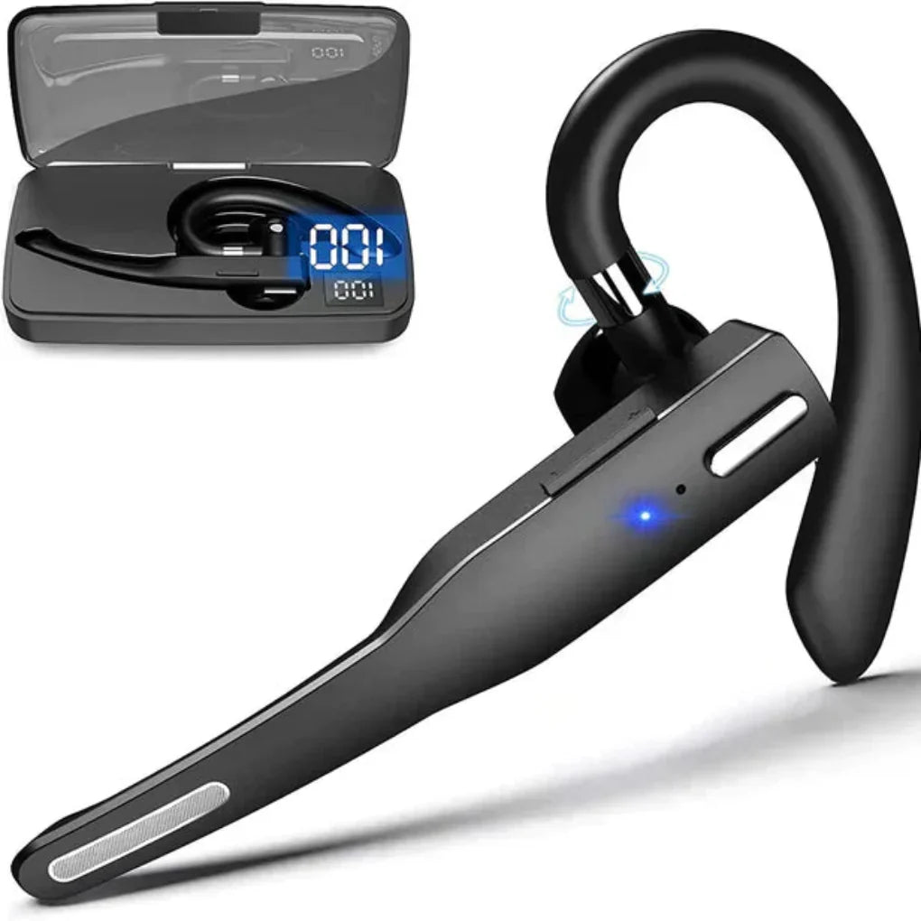 Menns Bluetooth 5.1 headset, støyreduserende, doble mikrofoner for klare trådløse samtaler.