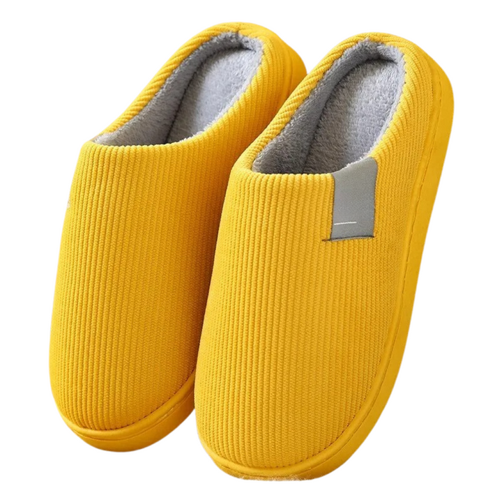 Unisex termiske tøfler med sklisikker såle og myk komfort for varme føtter hjemme, perfekt for vinteren.
