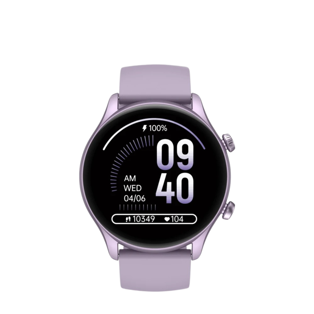 Svart treningsklokke med pulsmåler, aktivitetstracker og HD-skjerm. Ideell for fitness og sport.