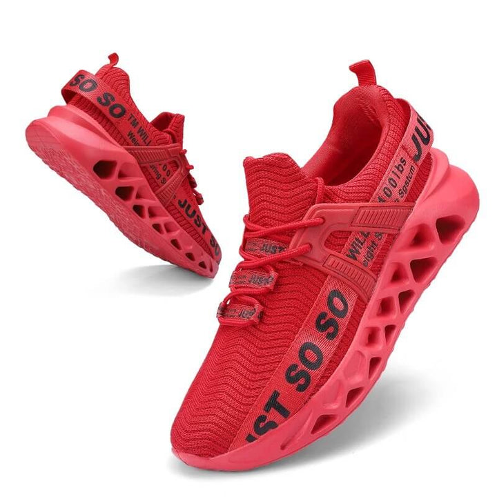 Fargerike unisex sneakers for aktiv fritid, med støtdemping og pustende mesh.