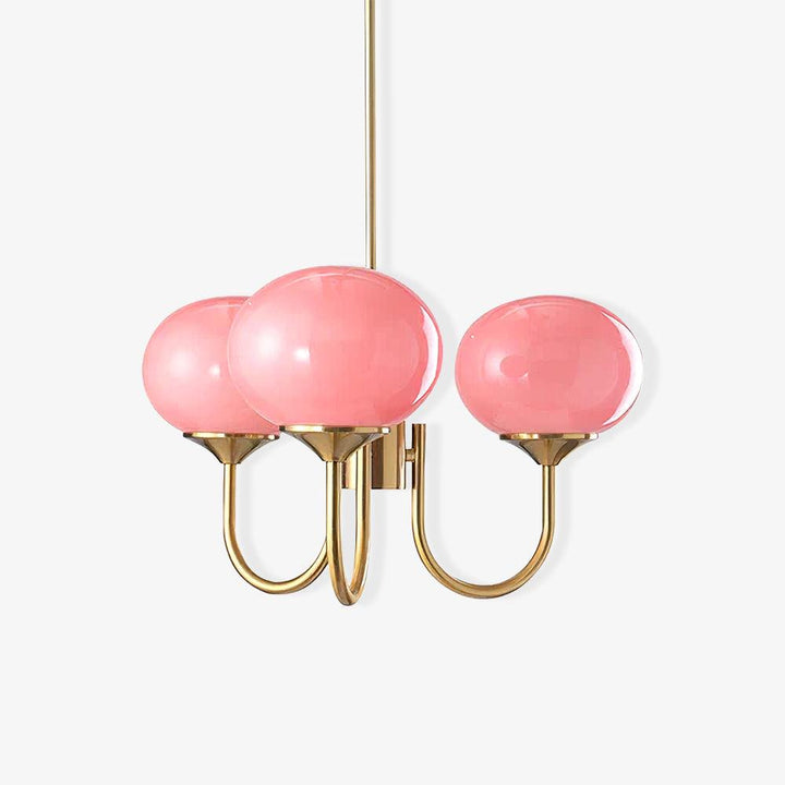 Stilren moderne kronelys lampe. Elegant takbelysning som passer perfekt i stuen og gir god atmosfære.